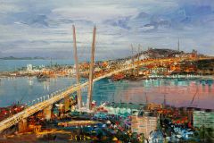 Золотой мост: Ночное сияние Владивостока