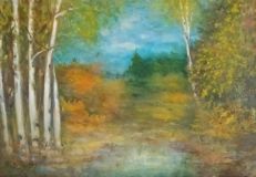 Осенний лес. Туман.