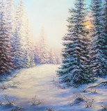 Un paseo por el bosque invernal