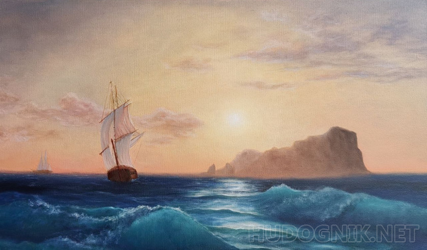 Закат над Искьей