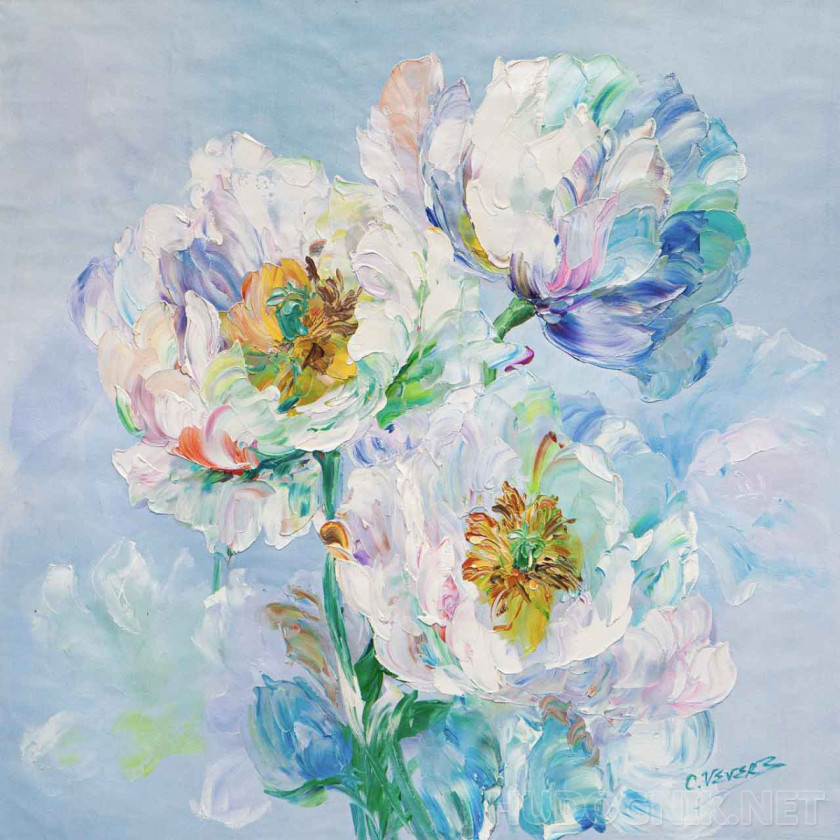 Садовые маки. Белый флёр