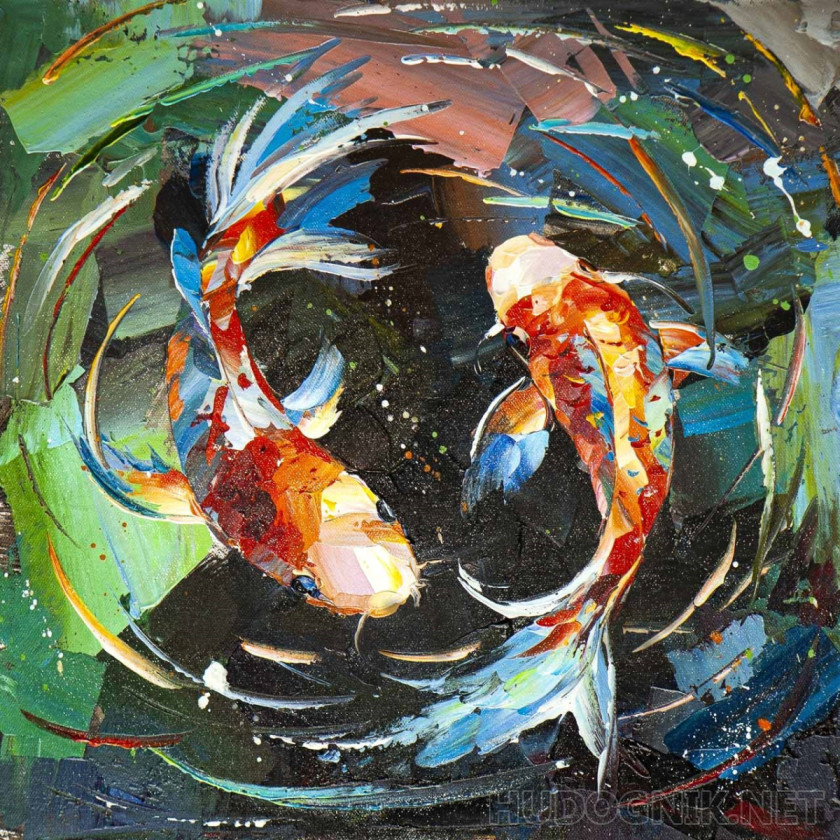 Карпы Кои. Круговорот счастья