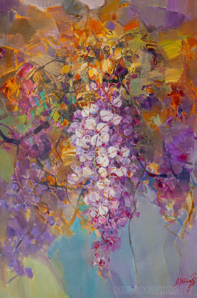 Глициния. Ажурный узор