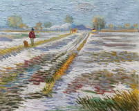 (Копия) Винсента Ван Гога «Снежный пейзаж»