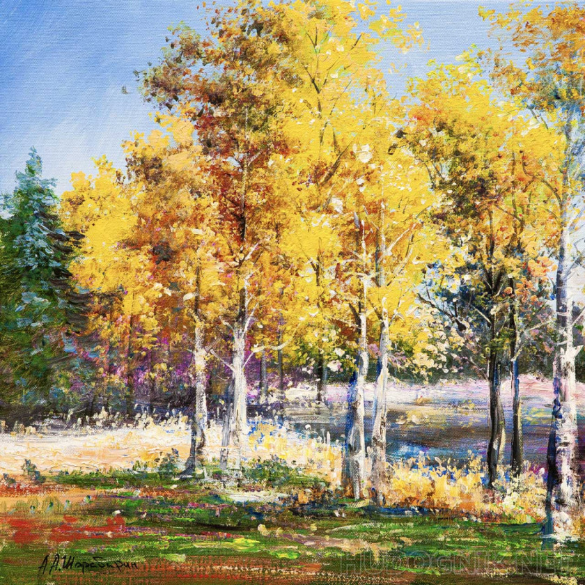 Oro otoñal y azul N3