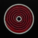 Infusion’ A1 Red and white abstraction with a pattern