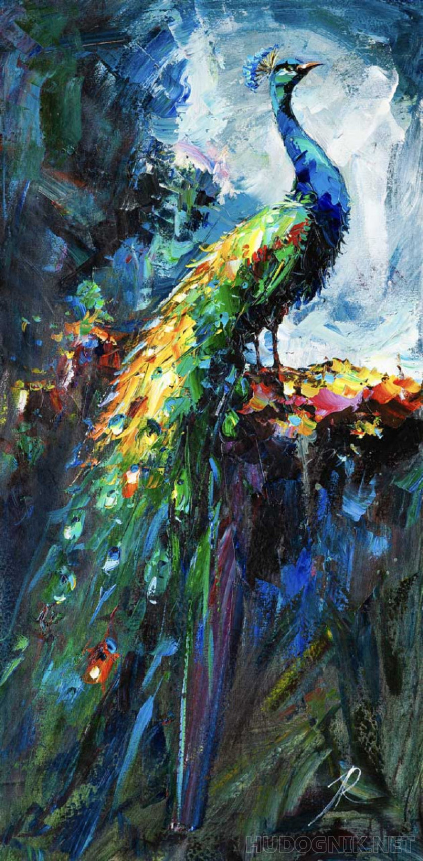 Во дворце императора. Павлин