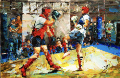 Caballeros del Ring. En un torneo de artes marciales mixtas