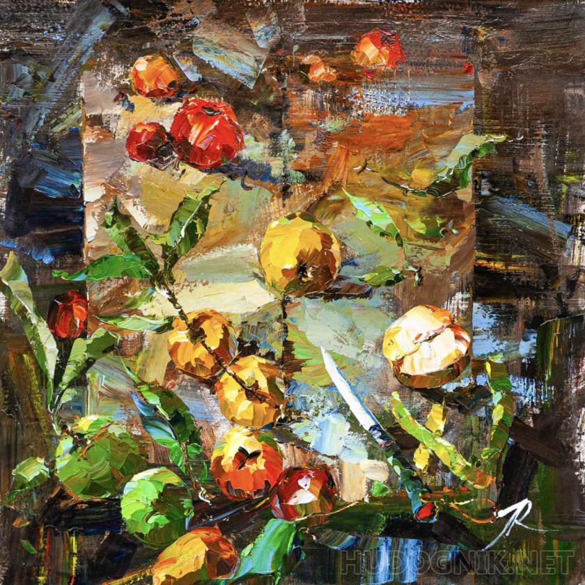 Испеку семье шарлотку. Натюрморт с яблоками