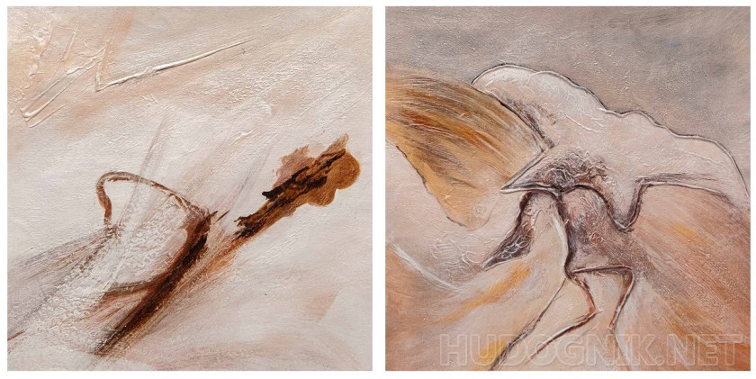 Pistils and stamens. Diptych