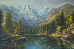 Beautiful mountain lake