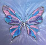 Бабочка на холсте