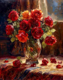 Roses in a vase