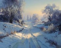 The silence of winter dawn