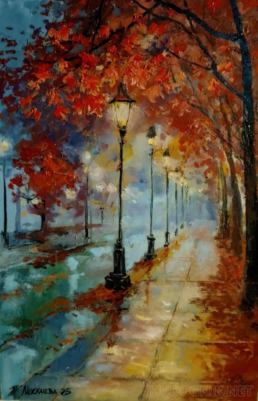 Bajo la luz suave de las linternas