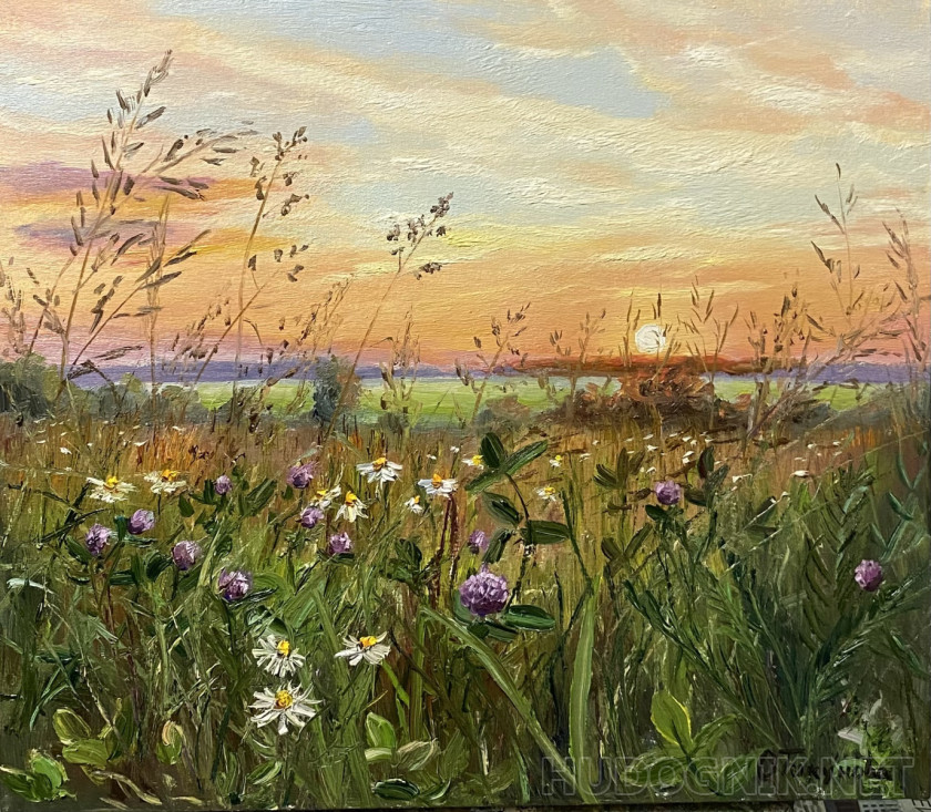 Закат над полюшком