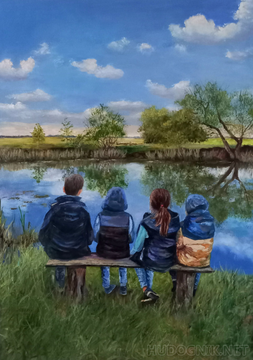 Посиделки у пруда