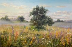 Дымка рассветная тает