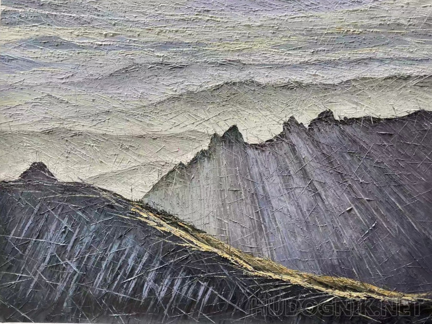 Mountains. Dawn embraces the peaks