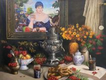 Tea party with Kustodiev