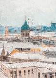 Rooftops of St. Petersburg. View of the Kazan Cathedral