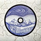 Индиго (1) Зимний горный пейзаж с северным сиянием