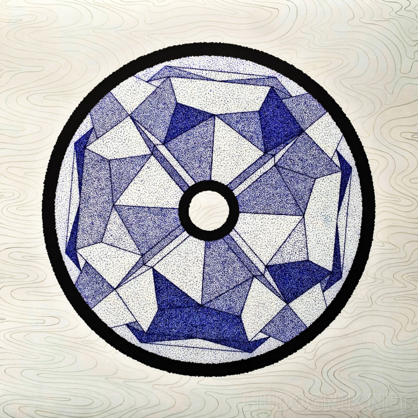 Indigo’ A4 Atrongle alien crystal