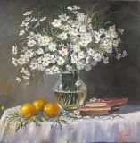 Натюрморт с ромашками