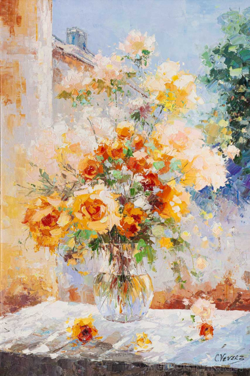 Розы цвета солнца