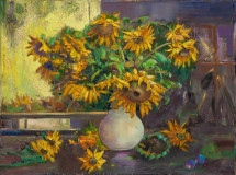 Following the sun. A bouquet of sunflowers
