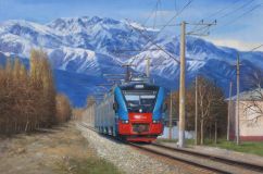 Tren eléctrico EP3D en Uzbekistán