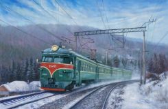 Tourist in time. Electric train ER9PK