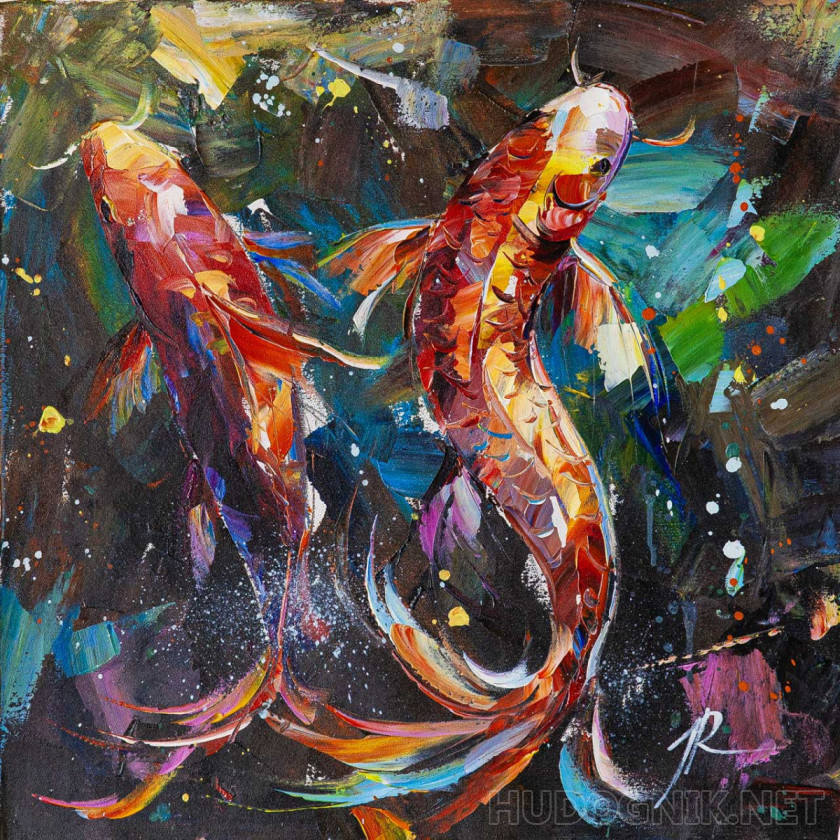 Карпы кои. Счастье быть вместе