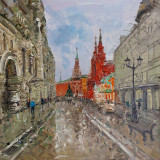 Center of attraction. Nikolskaya street. Kremlin