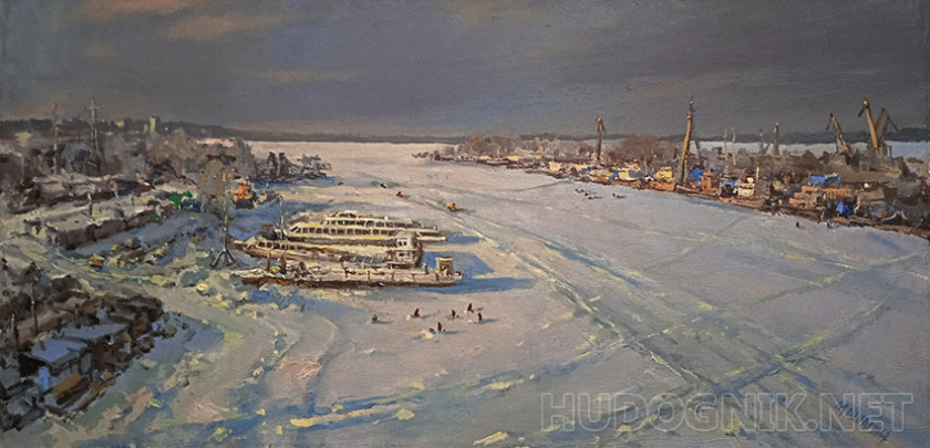 Зима сковала берега