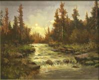 Картина"Боковая",40х50 .В.П. Швецов