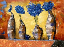 Вазы с васильками