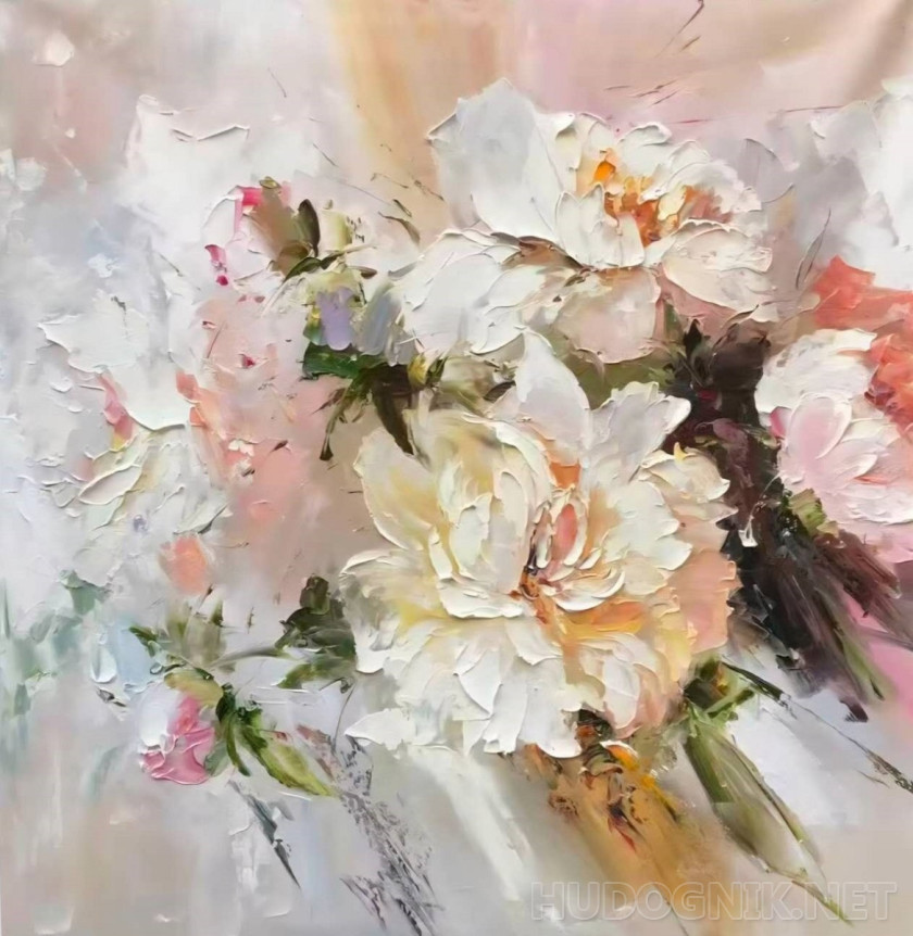 Пионы. Танец белых лепестков