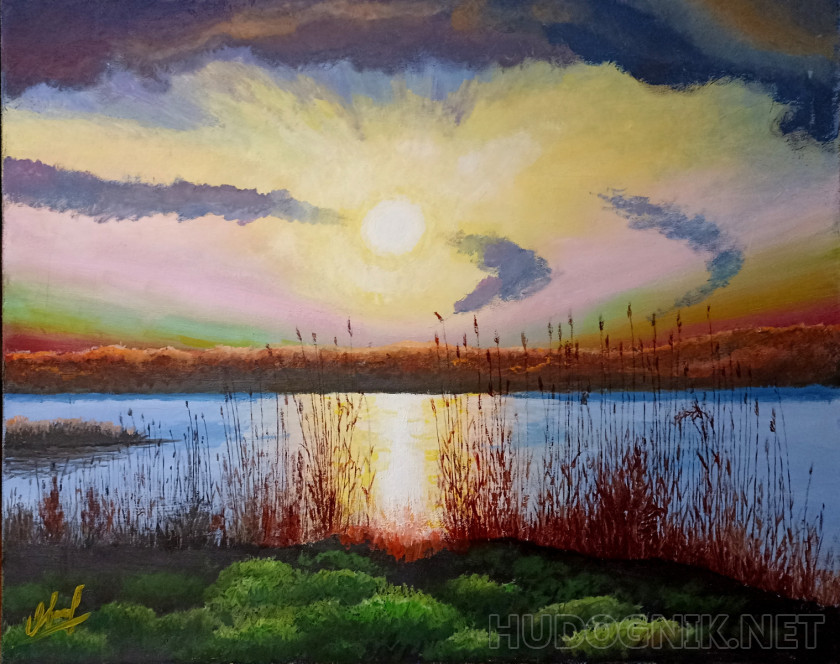 Вечер на озере