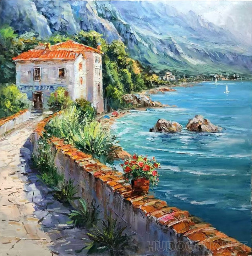 А из нашего окна гладь лазурная видна