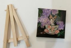 Котёнок и сирень