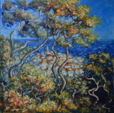 Bordighera. Free copy the work of C. Monet