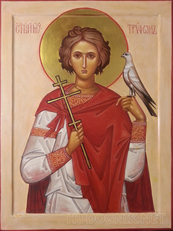 Картина Икона Святой мученик Трифон. Размеры: 45x35, Год: 2016, Цена ...