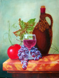 Still life with wine