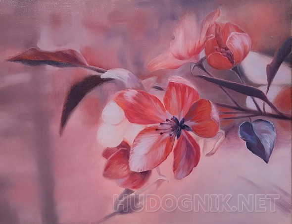 Картина сакура. Размеры: 40x30, Год: 2015, Цена: 5593 рублей Художник ...