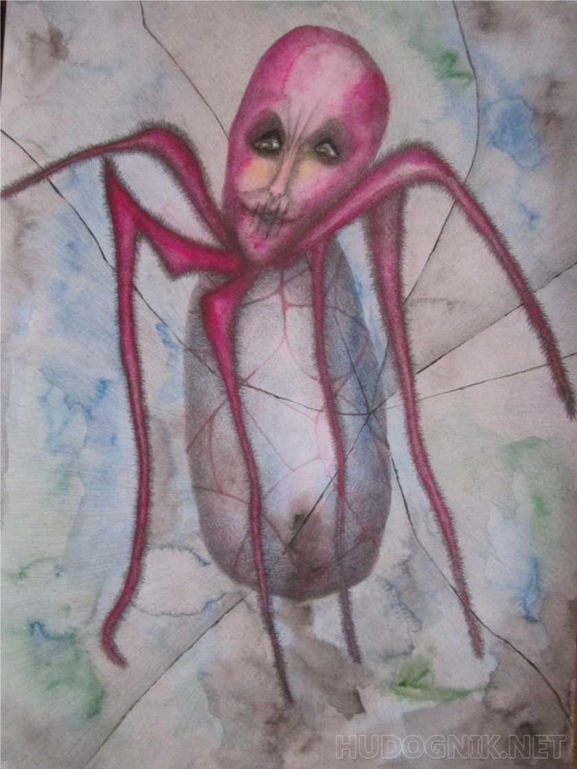 Pink spider