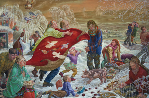 Картина Возвращение блудного сына или Зима. Размеры: 240x160, Год: 2002 ...
