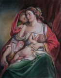 Una copia de la "virgen con bebés" friedrich von Амерлинг