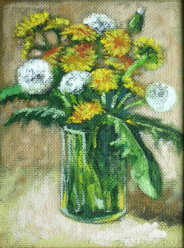 Картина Одуванчики. Размеры: 18x24, Год: 2014, Цена: 3000 рублей ...