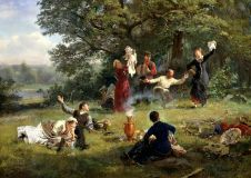 At the picnic 1884